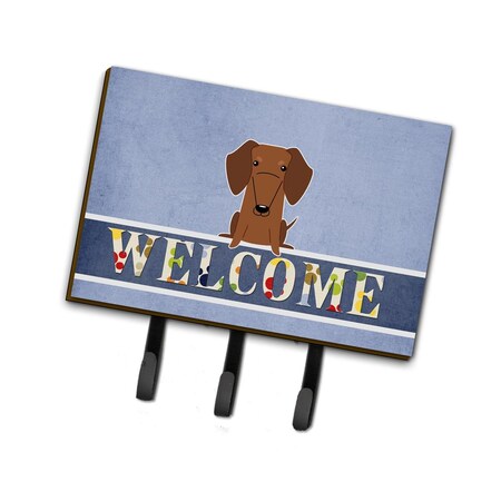 Carolines Treasures Dachshund Red Brown Welcome Leash or Key Holder BB5711TH68